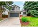 Attractive two-story home boasting a landscaped front yard, a driveway, and mature trees for curb appeal at 10172 Woodrose Ln, Highlands Ranch, CO 80129