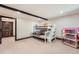 Bedroom features bunk beds, hardwood floors, and a dark stained door at 21437 Alta Dr, Morrison, CO 80465