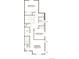 Upstairs floor plan featuring three bedrooms, two bathrooms, a walk-in closet, and a linen closet at 6678 N Nepal Ct, Aurora, CO 80019