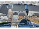 Aerial view of house and backyard at 39260 Braxton Ln, Elizabeth, CO 80107