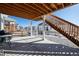 Covered patio with seating area and view of backyard at 39260 Braxton Ln, Elizabeth, CO 80107