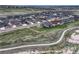 Aerial view of a neighborhood with well maintained landscaping at 7646 Greenwater Cir, Castle Rock, CO 80108