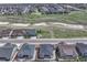 Aerial view of a Gathering friendly community showcasing a home's location near open space and other residential properties at 7646 Greenwater Cir, Castle Rock, CO 80108