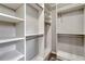 Custom closet provides abundant shelving and rod space for optimal organization and storage of all your personal belongings at 7646 Greenwater Cir, Castle Rock, CO 80108