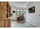 Office room featuring built in shelves and a large window with mountain views at 322 Davis Ct, Breckenridge, CO 80424