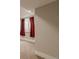 Finished basement includes a window with bright red curtains at 1601 S Glencoe St, Denver, CO 80222