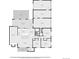 Detailed floor plan showcasing the layout of the home, including room dimensions and locations at 1601 S Glencoe St, Denver, CO 80222