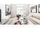 Stylish living room with a neutral color scheme, modern artwork, and bright natural light at 1555 W 43Rd Ave, Denver, CO 80211