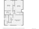 Floorplan with three bedrooms, two baths, hall and walk-in closet at 8916 Sunridge Hollow Rd, Parker, CO 80134