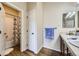 Bathroom with tile floors and shower at 6302 E 135Th Ave, Thornton, CO 80602
