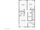 Floor plan displaying layout of bedrooms, bathrooms, and closets at 8336 E 35Th Ave, Denver, CO 80238