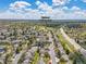 An aerial view of a residential area with a view of the Highland Hollows Park in the distance at 1148 S Ventura Cir # C, Aurora, CO 80017