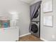 Convenient in-unit laundry area discreetly tucked away, offering practicality and space-saving design at 1148 S Ventura Cir # C, Aurora, CO 80017