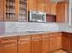 Well-equipped kitchen featuring granite countertops and sleek stainless steel appliances at 2485 Greensborough Cir, Highlands Ranch, CO 80129