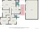Detailed floor plan showcasing the layout of the home's living spaces, bedrooms, and garage at 9450 Lillian Ln, Thornton, CO 80229