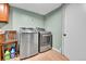 Convenient laundry room with modern washer and dryer units at 2580 Valley View Dr, Denver, CO 80221