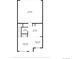 Detailed first floor plan of the townhome showcasing the layout of living spaces and kitchen at 12704 Leyden St # D, Thornton, CO 80602