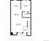 Detailed floor plan displaying living areas, kitchen, bath, and porch dimensions for layout planning at 1981 S Hannibal Ct # B, Aurora, CO 80013