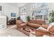 Bright living room featuring large windows, vaulted ceiling, and a comfortable seating arrangement at 1469 S Ulster St, Denver, CO 80231