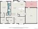 Detailed floor plan showcasing the layout of the house and outdoor living spaces at 523 E Long Ct, Littleton, CO 80122