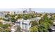 Aerial view of city and residential neighborhood with greenery at 800 Washington St # 302, Denver, CO 80203