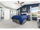 Bright main bedroom features vaulted ceilings, soft carpet and great natural light at 4797 Flower St, Wheat Ridge, CO 80033