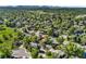 A serene aerial view of a home nestled among lush trees, close to a beautiful lake at 1713 S Holland St, Lakewood, CO 80232