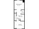 Floor plan displaying primary bedroom, walk-in closet, bath, hall, and bedroom at 1811 S Quebec Way # 60, Denver, CO 80231