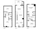 All floor plans featuring layout including utility, bath, room, deck, living, dining, primary bed, and more at 1811 S Quebec Way # 60, Denver, CO 80231