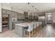 Modern kitchen with gray cabinets, granite countertops, and stainless steel appliances, with walk-in pantry at 3422 W 155Th Ave, Broomfield, CO 80023