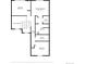 Detailed floor plan showing layout of the bedrooms, walk-in closet and bathrooms at 6024 W Colorado Ln, Lakewood, CO 80232