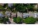 Aerial view of the property showing the surrounding neighborhood and landscaping at 9371 Princeton Ln, Highlands Ranch, CO 80130