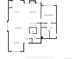 First floor plan showing the layout of living room, kitchen, dining area, Gathering room and bedroom at 9371 Princeton Ln, Highlands Ranch, CO 80130