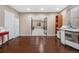 Bright room with hardwood floors, double doors, and ample storage for versatile living at 11193 Mission Walk St, Parker, CO 80134