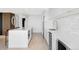 Modern kitchen with a large island and stainless steel appliances at 3100 E Cherry Creek South Dr # 1201, Denver, CO 80209