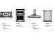 Collection of stainless steel kitchen appliances including a 5-burner gas cooktop, combo microwave/wall oven, and dishwasher at 6312 Las Conchas Pt, Parker, CO 80134
