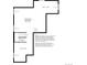 Unfinished basement floor plan showing the layout of the space and including stairs, and HVAC system at 6312 Las Conchas Pt, Parker, CO 80134