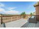 Outdoor deck with scenic views and comfortable seating at 3745 Spanish Oaks Trl, Castle Rock, CO 80108