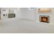 Expansive basement with a cozy fireplace, wet bar, and laundry space offering endless possibilities at 6620 S Foresthill St, Littleton, CO 80120