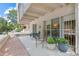 Comfortable patio space with metal chairs and table, perfect for relaxing outdoors at 1200 N Humboldt St # 101, Denver, CO 80218