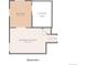 Basement floorplan showing bedroom, recreation area, and storage space at 5394 S Gray St, Littleton, CO 80123