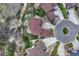 Bird's eye view of home showcasing landscaping, hardscaping, proximity to neighbors and cul-de-sac at 6556 S Versailles Ct, Aurora, CO 80016