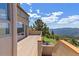 Spacious outdoor balcony boasting stunning views of the surrounding natural landscape at 606 Sugarloaf Mountain Rd, Boulder, CO 80302