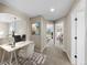 Home office with a desk, chair, and views into the bedrooms at 15715 Carob Cir, Parker, CO 80134