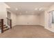 Spacious carpeted basement featuring recessed lighting and a ceiling fan at 13015 Tamarac Pl, Thornton, CO 80602