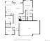 Main floor plan showing layout with kitchen, bedrooms, baths, and garage at 13015 Tamarac Pl, Thornton, CO 80602