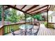 Charming backyard deck with outdoor seating, perfect for relaxing and entertaining at 1750 Clark Dr, Erie, CO 80516