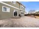 Stunning stamped concrete patio with grill, fire pit and easy access to backyard at 4221 Pioneer Pl, Brighton, CO 80601