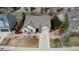Aerial shot of the home showcasing the well-maintained yard and neighborhood at 2333 Paint Pony Cir, Castle Rock, CO 80108