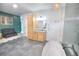 An expansive bathroom features a soaking tub, a shower, and a vanity, combining function and style at 735 Woodmoor Acres Dr, Monument, CO 80132